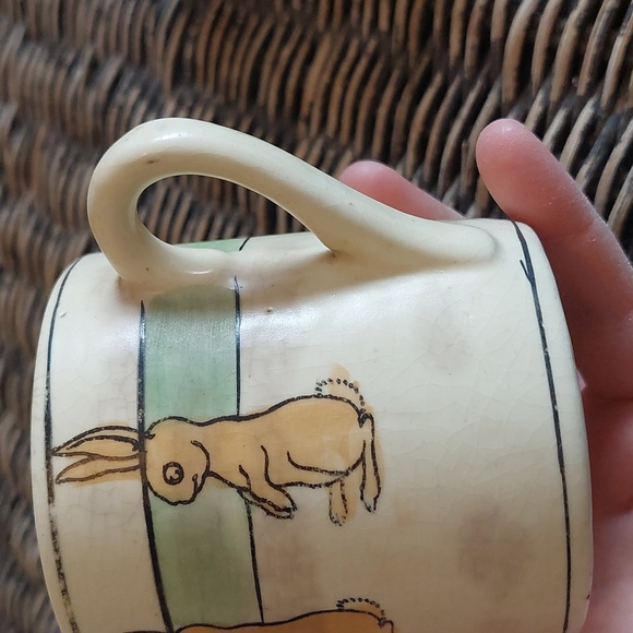Vintage Bunny Baby Mug & Sauce Dish - Picture 8 of 16
